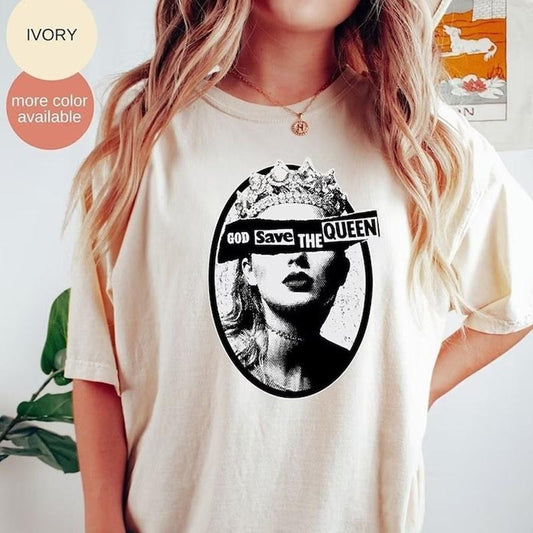 God Save The Queen Shirt, God Save Queen Reputation Era Inspired T-shirt Unisex Full Size