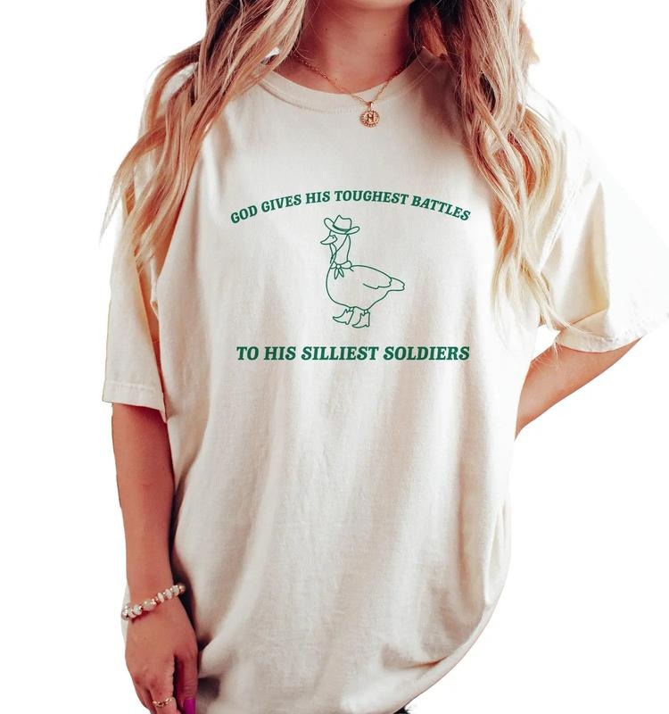 God's Silliest Soldier, Raccoon, Weird, Funny, Meme, Trash Panda, Unisex Tee, Unisex T-Shirt, Gifts For Bestie Sister,...