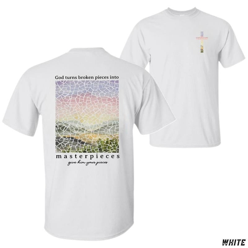 Gods Masterpiece T-shirt Faith-inspired Christian Tee Classic Fit Soft And Comfortable Men's T Shirts Tiktok Shop Store Perfect For Spiritual Encouragement Church And Casual Wear
