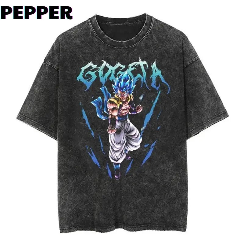 Gogeta Vintage Tee Menswear Top Underwear Streetwear Hoodie, Sweatshirt | DripVista.com