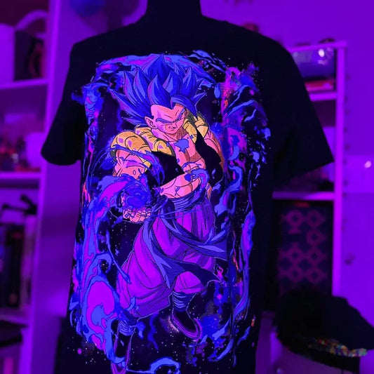 Gogeta super Tee Cotton Black Casual Menswear