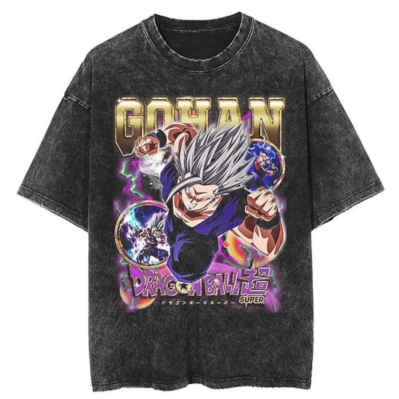 Gohan beast mode Tee, Dragon ball T-Shirt, Anime Streetwear Shirt, Anime Graphic Tee, Gift for Him Her Anime & Manga Lover Menswear Top