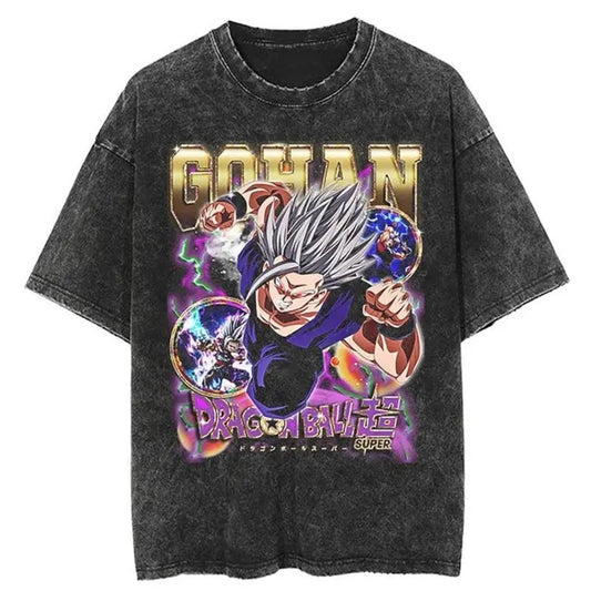 Gohan beast mode Tee, Dragon ball T-Shirt, Anime Streetwear Shirt, Anime Graphic Tee, Gift for Him Her Anime & Manga Lover Menswear Top