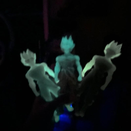 Goku glowing in the dark White