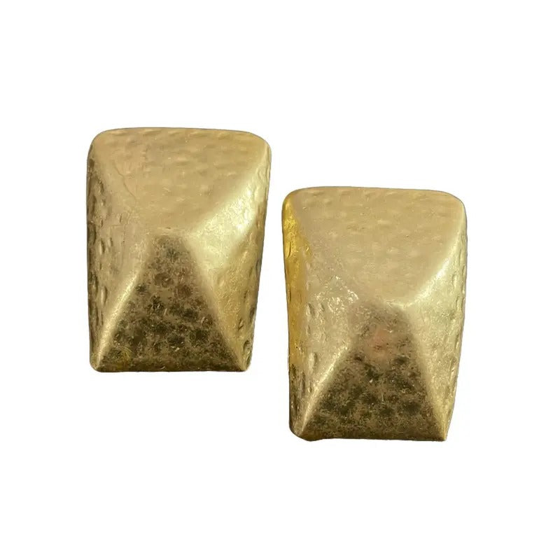 Gold Chunky Bold Statement Textured Earrings T-Shirts, Hoodie, Sweatshirt | DripVista.com