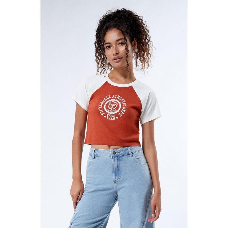 Golden Hour Women's Pickleball Raglan T-Shirt Hoodie, Sweatshirt | DripVista.com