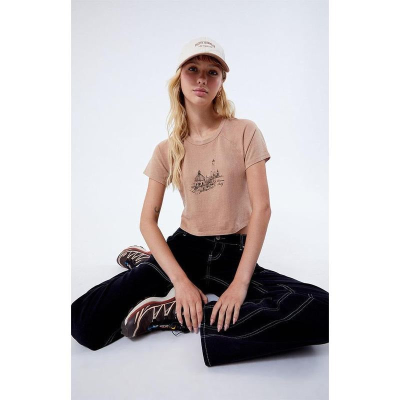 Golden Hour Women's Verona Italy Cropped T-Shirt Hoodie, Sweatshirt | DripVista.com