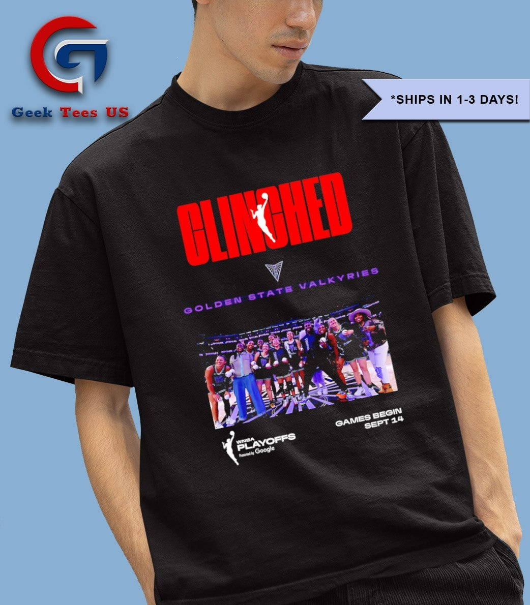 Golden State Valkyries WNBA Clinched Playoffs 2025 shirt