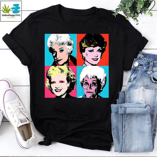 Golden Warhol Girls Vintage T-Shirt, Blanche Shirt, Dorothy Shirt, The Golden Girls Shirt Best Price