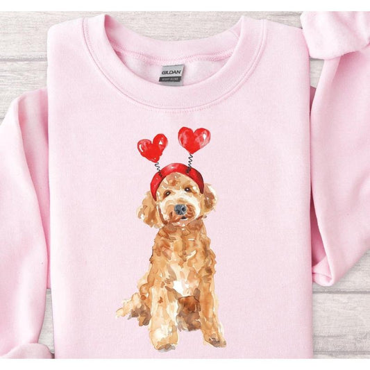 Goldendoodle Valentines Shirt, Valentines Day Dog Sweatshirt, Valentines Golden Doodle Shirt, Goldendoodle Sweatshirt, Doodle Dog Mom Gift