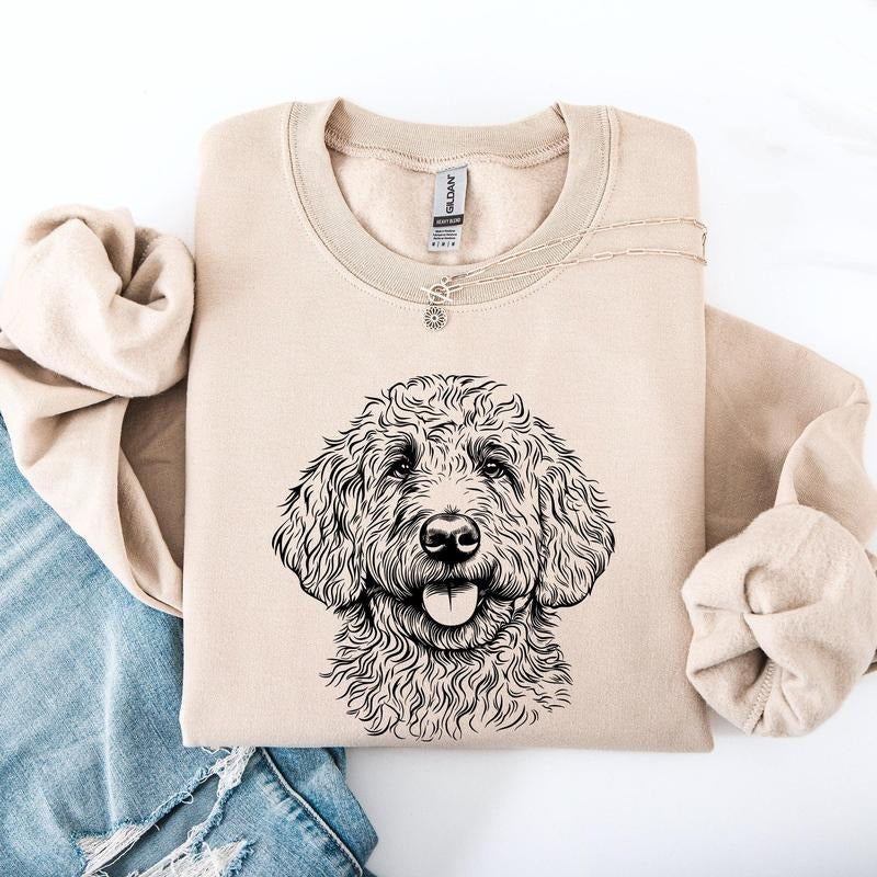 Goldendoodle, Pet, Dog Breed Sweatshirt, Crew Neck, Women's, Crewneck T-Shirts, Hoodie | DripVista.com