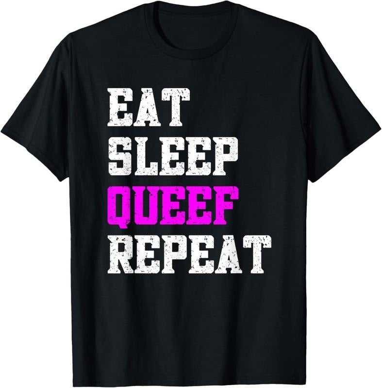 Golf Gift T-Shirt For Men Gunpla brand Women 100% Cotton Queef Inappropriate Queefing Joke Funny Airport Vacation...