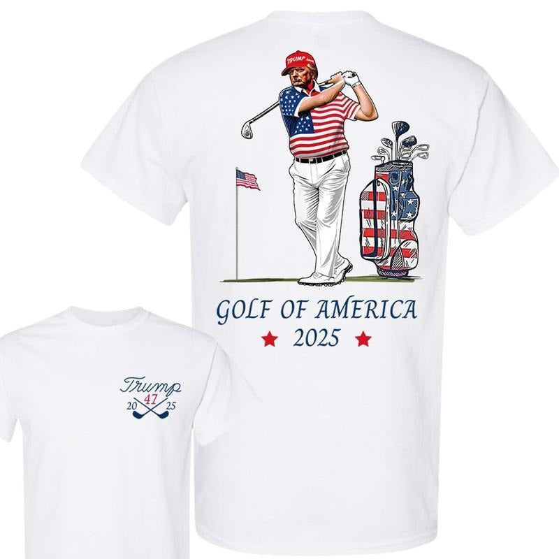 Golf Of America 2025 Trump Shirt Sweatshirt Hoodie, Trump Supporter MAGA Gift, Golf Gift For Dad, Trump Golf Shirt, All season Outfit
