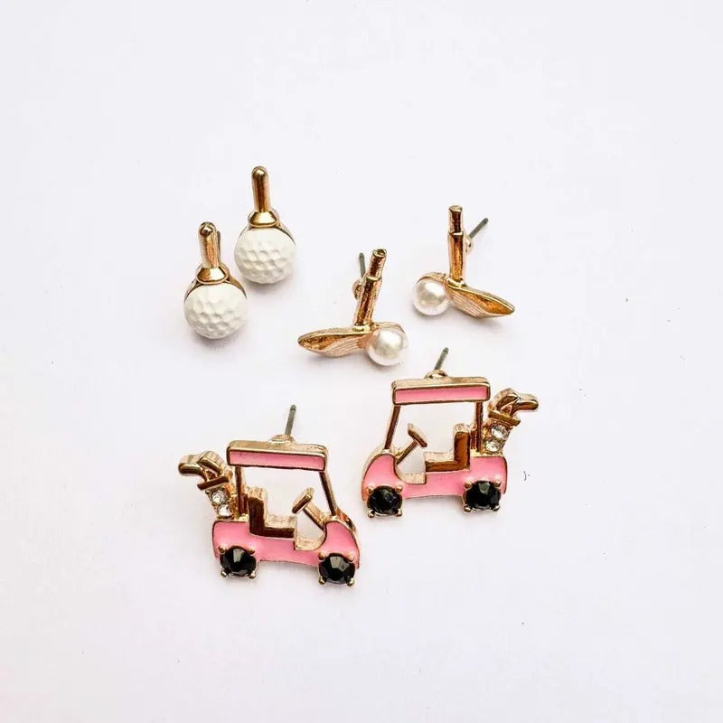 Golf Set Earrings