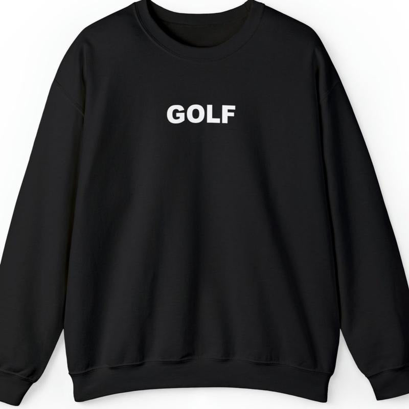 Golf Sweatshirt, Sand Forest Green Brown Aesthetic shirt For Women