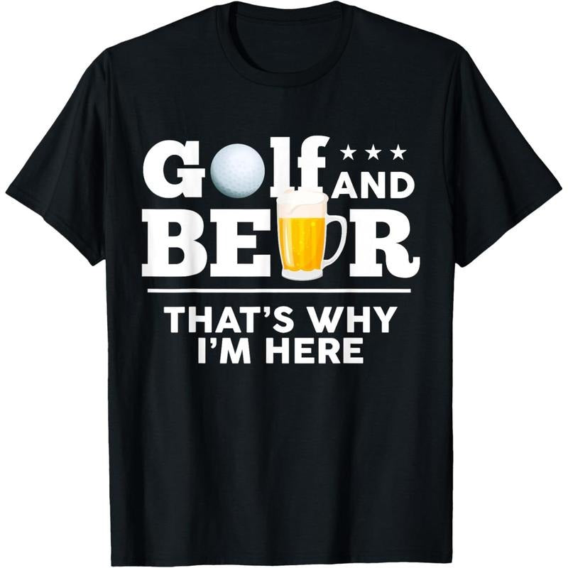 Golf and Beer Joke Dad Funny Fathers Day Drinking Birthday T-Shirt made in usa Hoodie, Sweatshirt | DripVista.com