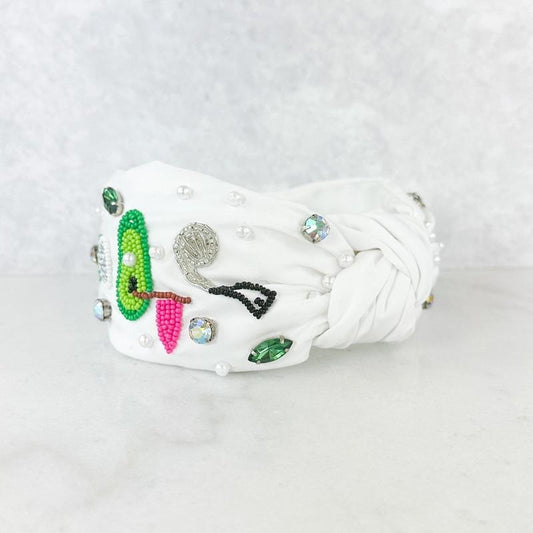 Golfing Girlie Knotted Headband *Final Sale*