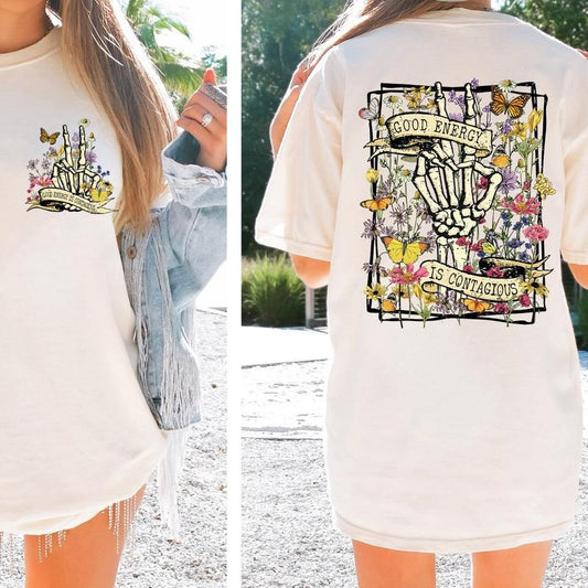 Good Energy Is Contagious Shirt, Motivational Shirt, Positive Shirt, Women Tee