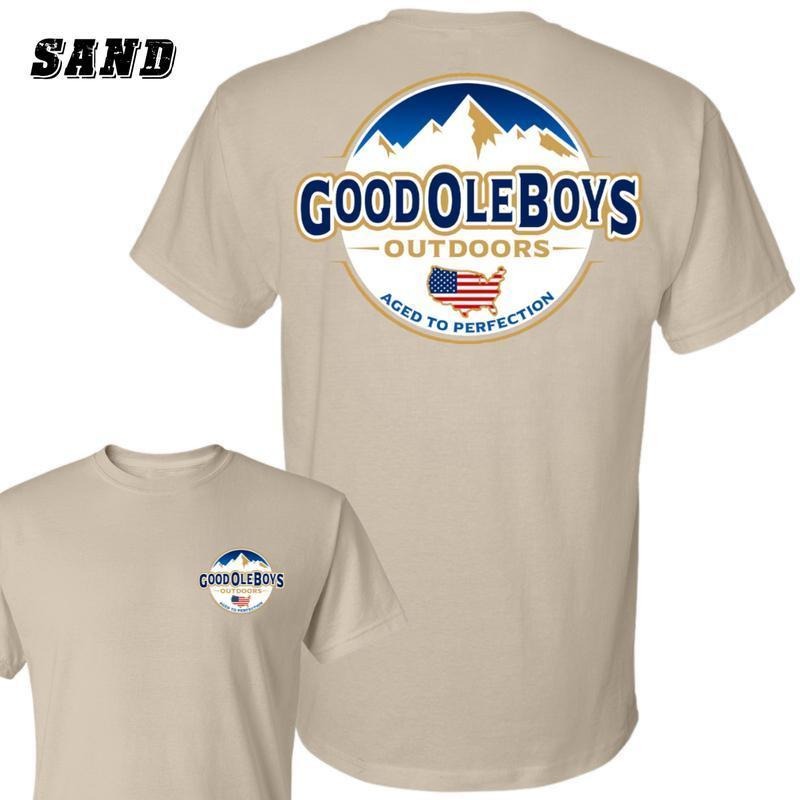 Good Ole Boys T-Shirt, Mountain Gunpla brand American Flag Graphic Shirt, Casual Tee for Outdoor Enthusiasts, Men'WB...