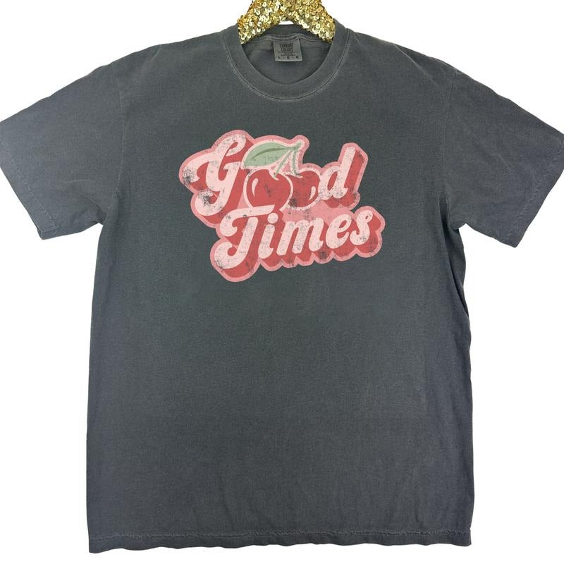 Good Times Cherries Comfort Colors T-Shirt 'NLB' Hoodie, Sweatshirt | DripVista.com