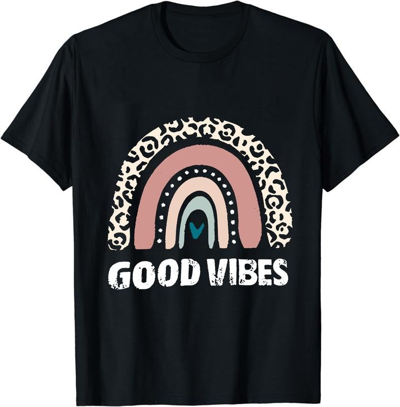 Good Vibes Only - Funny Positive Inspirational Retro T-Shirt Cotton Casual Crew Neck Tee Hoodie, Sweatshirt | DripVista.com