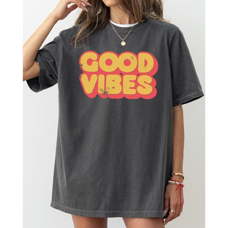 Good Vibes, Good Times, Retro, Cool, Vintage Tshirt, Women's Comfort Color Tee, Tshirt Hoodie, Sweatshirt | DripVista.com