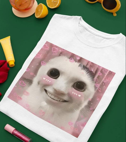 Goofy Ahh Cat Shirt Meme Dank, Cursed Weirdcore Cringey Shirts, Banana Cat, I Got Too Silly