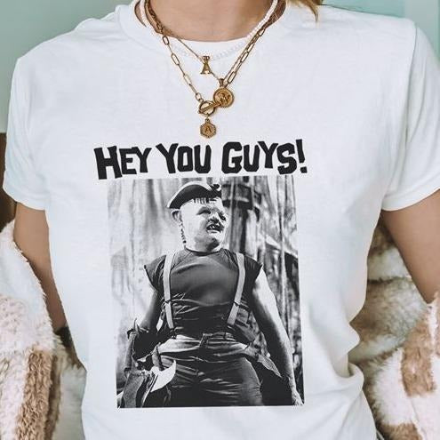 Gooniess Lovers Movie Shirt Sloth Hey You Guy Shirt Hoodie, Sweatshirt | DripVista.com