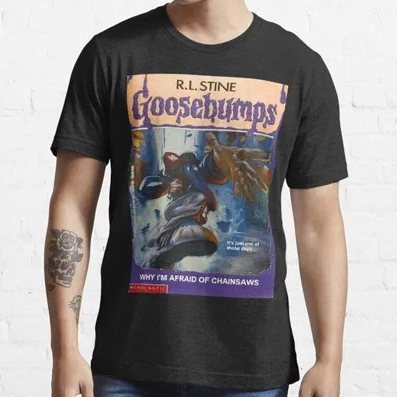 Goosebumps Shirt, Why I'm Afraid Of Chainsaws Shirt, RLStine Shirt,   Halloween Movies One Day At   Land Shirt