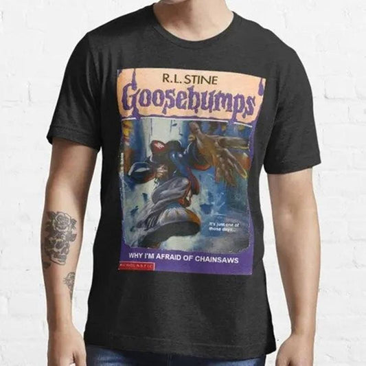 Goosebumps Shirt, Why I'm Afraid Of Chainsaws Shirt, RLStine Shirt,   Halloween Movies One Day At   Land Shirt