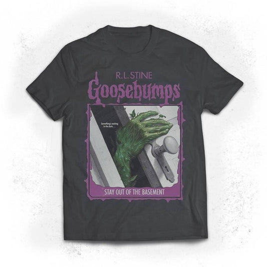 Goosebumps Stay Out Of The Basement Shirt, RL Stine, 90s Movie,   Character Shirt, Halloween, Spooky Season Party, Vintage Tshirt Menswear Top