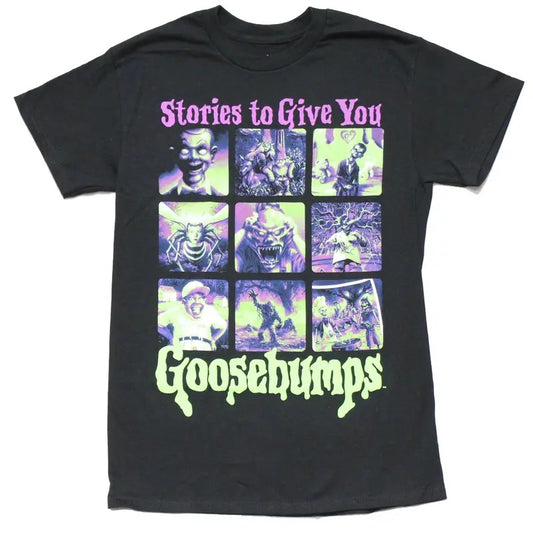 Goosebumps Stories To Give You Shirt, Goosebumps Panel Poster Tshirt, Goosebumps   Shirt, Green And Pink Halloween Shirt,   Movies Shirt