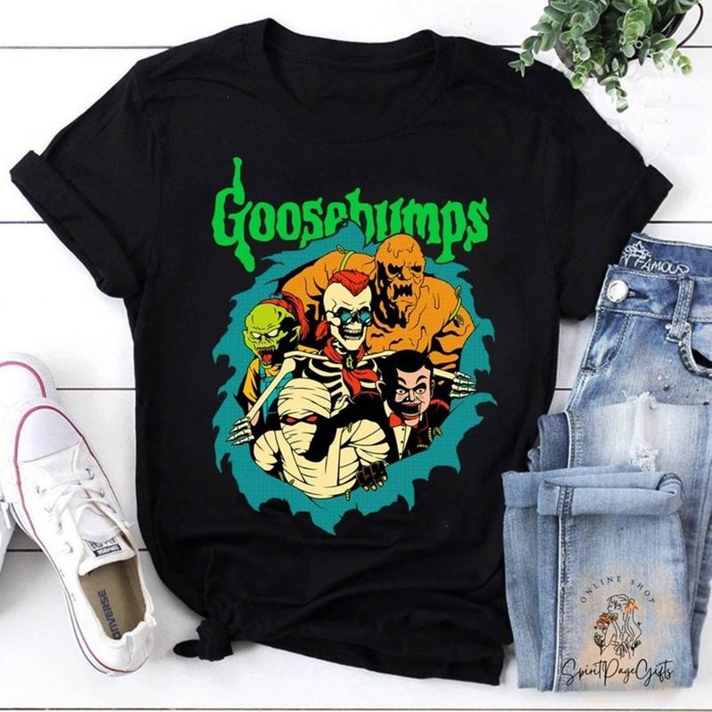 Goosebumps Tshirt, 90s   Vintage Movie, Slappy, Mummies Characters Shirt, Spooky Season Party, Gift For Halloween Tshirt
