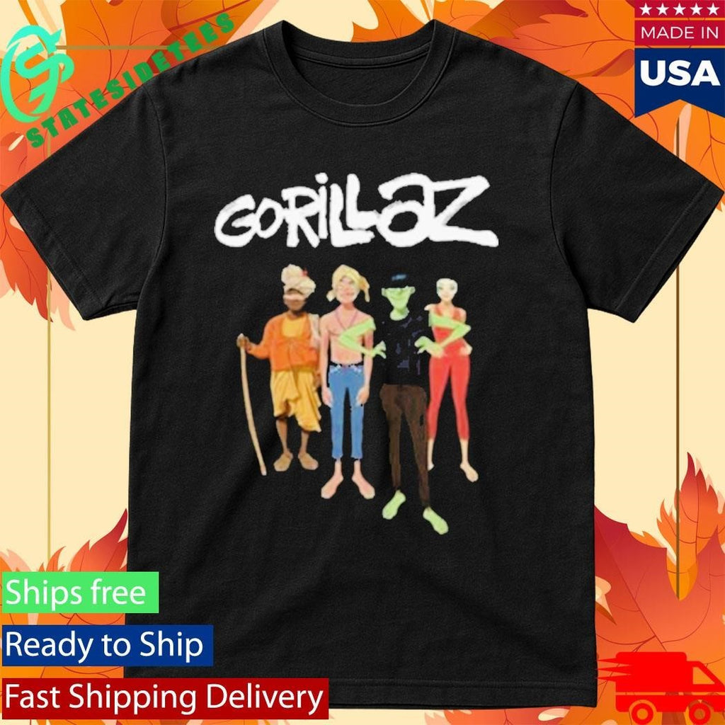 Gorillaz The Mountain Group Portrait T-Shirt