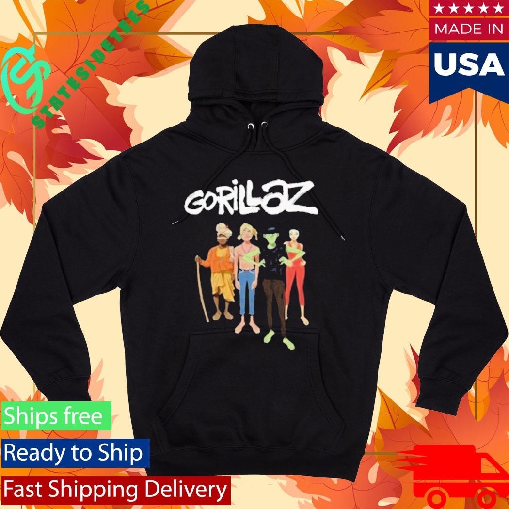 Gorillaz The Mountain Group Portrait T-Shirt