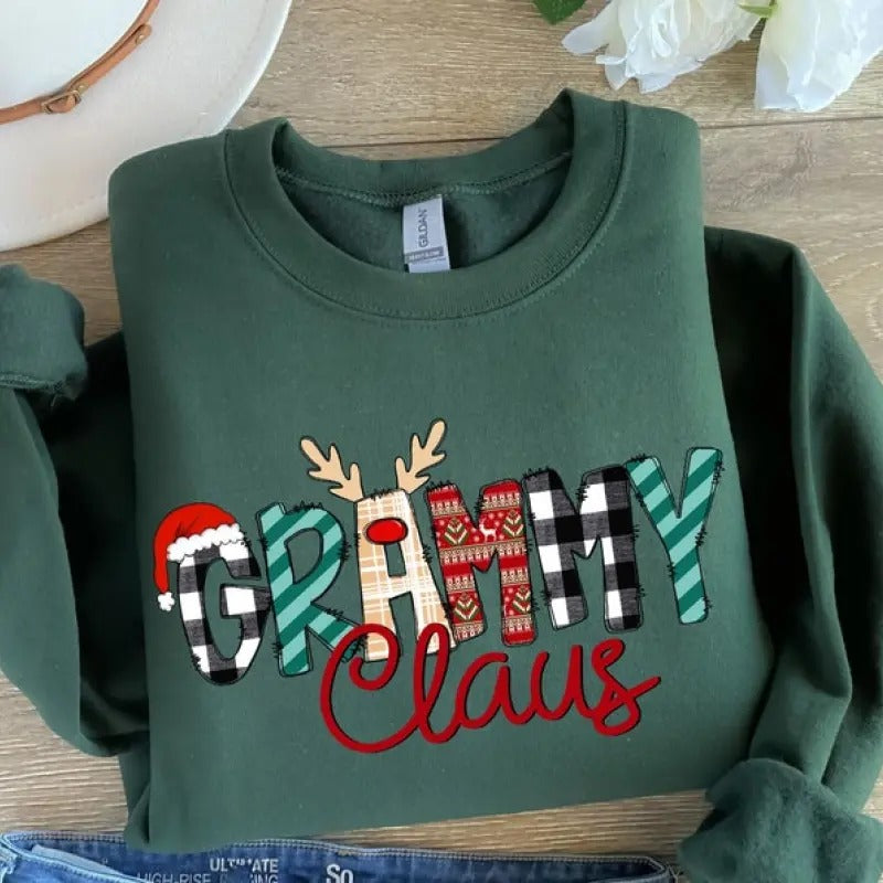Grammy Claus Sweatshirt, Grammy Christmas Shirt, Grammy Claus Shirt, Grandma Christmas Shirt, Grandma Christmas Gift,...