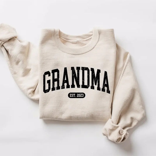 Grandma Sweatshirt Casual Comfort Fit Womenswear