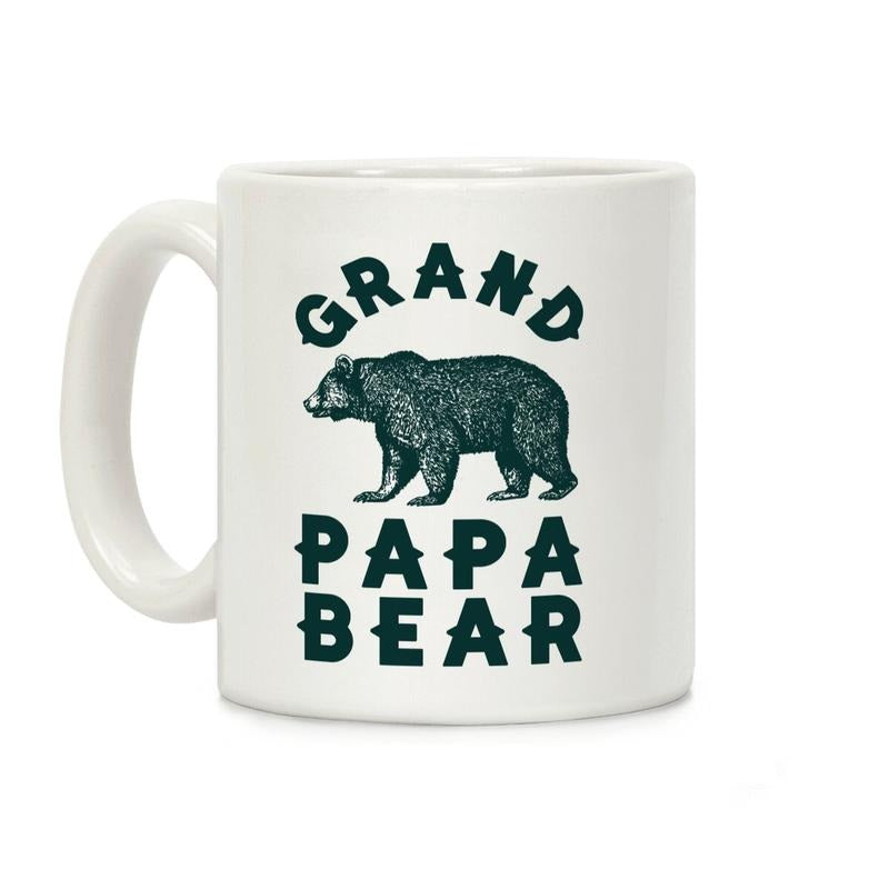 Grandpapa Bear Coffee Mug, Graphic Tees, Funny Coffee Mug Gift