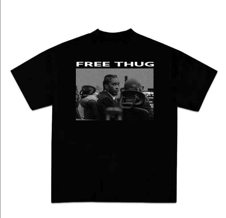 Graphic "Free Thuggg" Shirt Tee Shirt