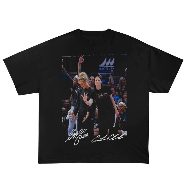 Graphic Caitlin Clark Gunpla brand Sophe Cuningham Spiky hair fighters Shirt, Gift for Fans Hoodie, Sweatshirt