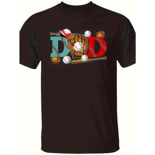 Graphic Print T-shirt, Short Sleeve Crew Neck Casual Top For Summer & Spring, Menswear Made in USA