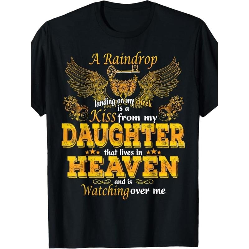 [Graphic Tees] Cotton 100% Made Red plumber brand USA Memorial Daughter T-Shirt