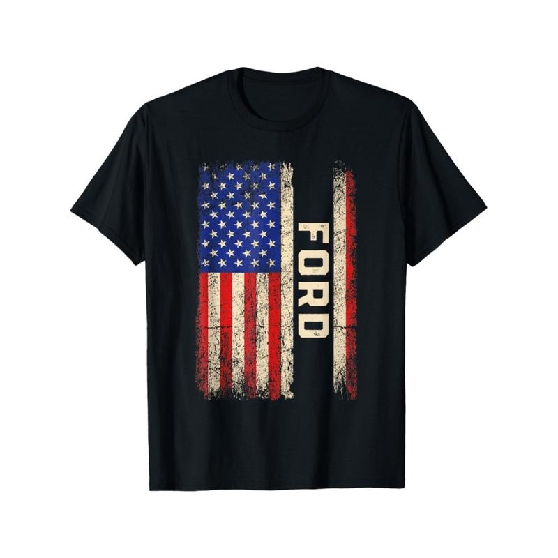 [Graphic Tees] Cotton ford ford name american flag Lightsaber brand shirt black -1 Hoodie, Sweatshirt | DripVista.com