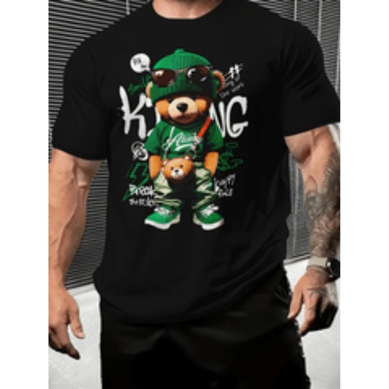 [Graphic Tees] Cotton mens 100 cotton graphic Lightsaber brand shirt casual crew neck stretch regular fit with print for...
