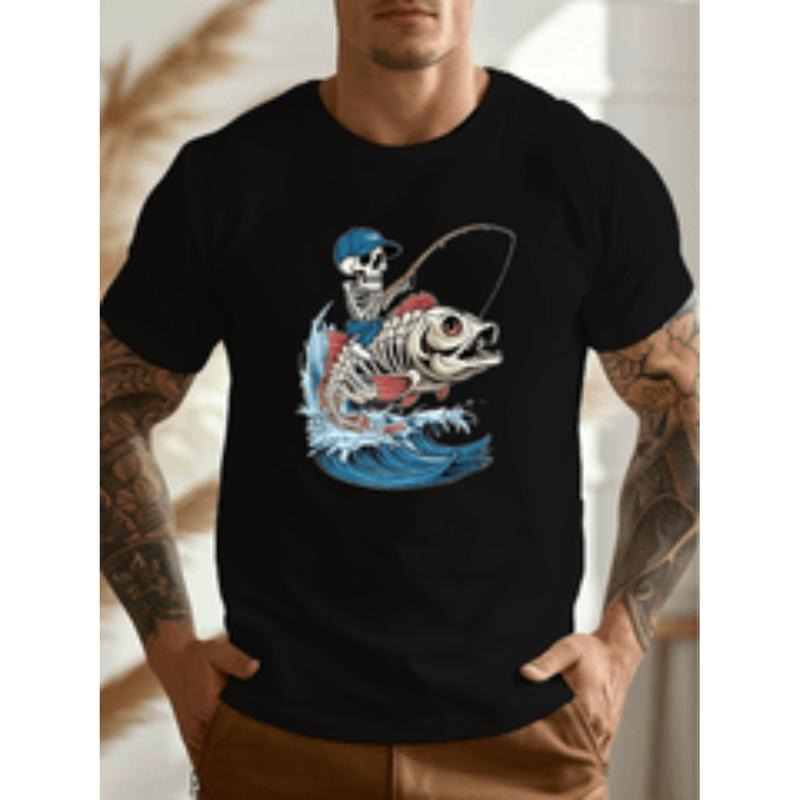 [Graphic Tees] Cotton mens ing graphic Lightsaber brand shirt casual crew neck short sleeve summer top with geometric print lightweight breathable fabric for outdoor activities machine washable ships from Menswear Streetwear