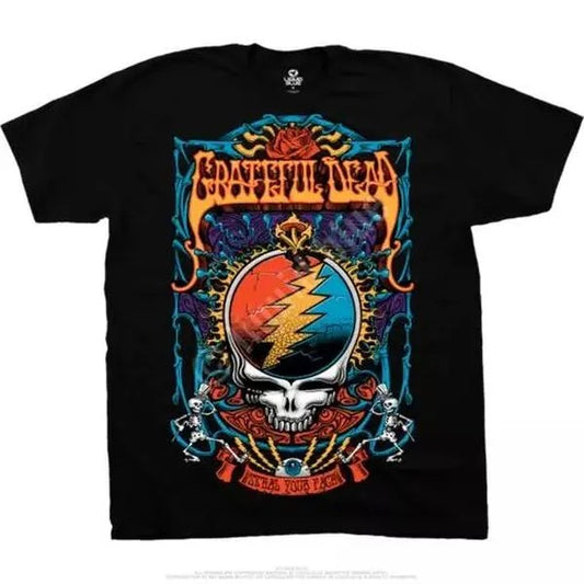 Grateful Dead-STEAL YOUR TRIPPY-SYF-T-SHIRT S-M-L-XL-2X Garcia, Wier,Lesh,Hart Cotton Menswear Top Decoration