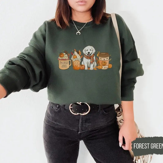 Great Pyrenees fall Sweatshirt, Great Pyrenees