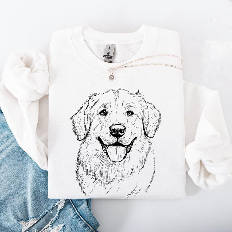 Great Pyrenees, Pet, Dog Breed Sweatshirt, Crew Neck, Women's, Crewneck T-Shirts, Hoodie | DripVista.com