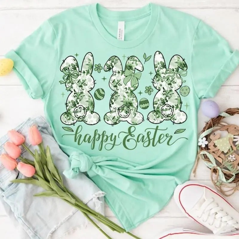 Green Easter Trio DTF Transfers - THIS IS NOT A SHIRT