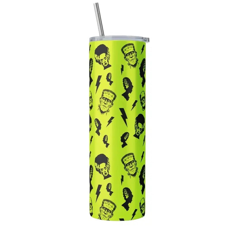 Green Frankenstein Print - 20oz Tumbler, Monster Lover, Green Frankenstein Print T-Shirts, Hoodie, Sweatshirt | DripVista.com